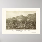 Matteawan, NY Panoramic Map - 1886 Poster (Voorkant)