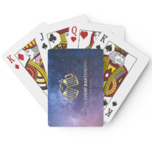 Matten gebeurtenis die logo speelkaarten afgeeft