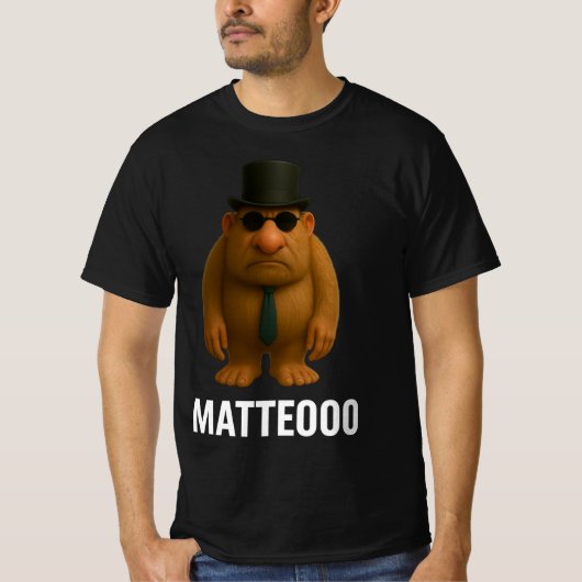 Matteo Mateo Matteooo Italiaanse Brainrot Meme T-shirt (Voorkant)