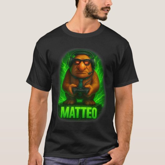 Matteo Meme Italiaanse Brainrot Goblin Das Hoed Vi T-shirt (Voorkant)