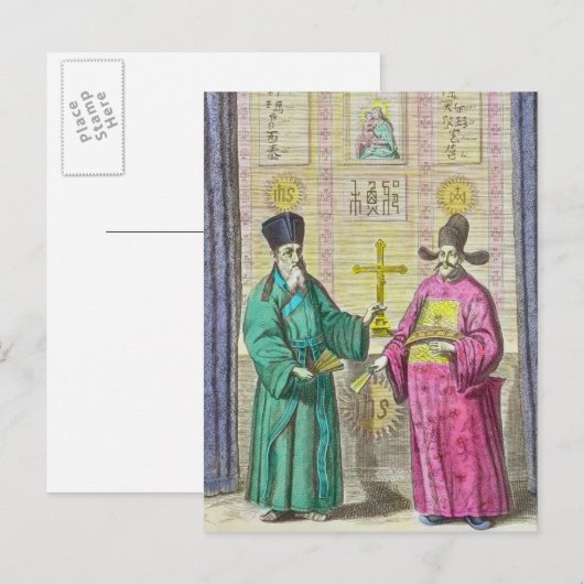 Matteo Ricci en een ander Christelijk Briefkaart (Voorkant / Achterkant)