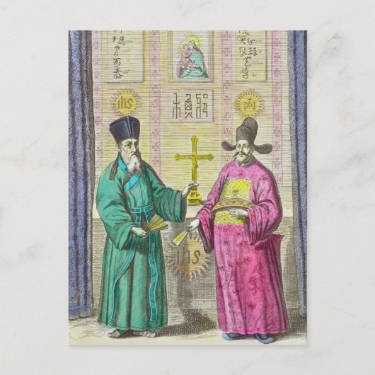 Matteo Ricci en een ander Christelijk Briefkaart (Voorkant)