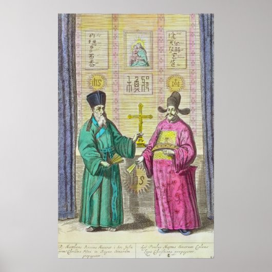 Matteo Ricci en een ander Christelijk Poster (Voorkant)