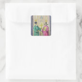 Matteo Ricci en een ander Christelijk Vierkante Sticker (Tas)