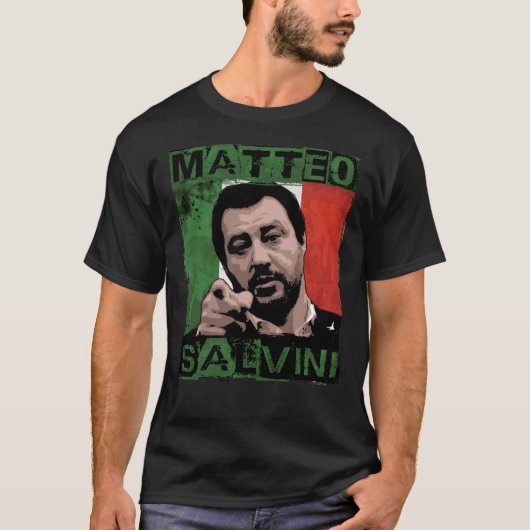 Matteo Salvini Prima Gli Italiani Classic T-Shirt (Voorkant)