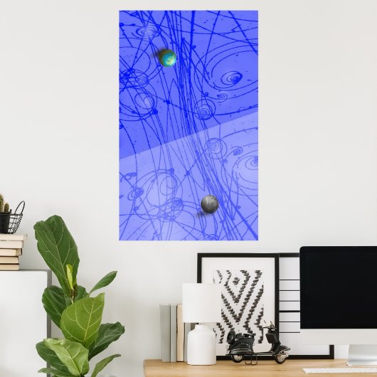 Matter antimatter Art Print (Thuiskantoor)