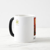 MATTER MAAKT GEEN Fractal Masker in Red Yellow Magische Mok (Voorkant links)