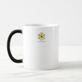 MATTER MAAKT GEEN Fractal Masker in Red Yellow Magische Mok (Links)