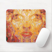 MATTER MAAKT GEEN Fractal Masker in Red Yellow Muismat (Met muis)