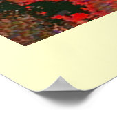 MATTER MAAKT GEEN Fractal Masker in Red Yellow Poster (Hoek)