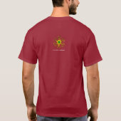 MATTER MAAKT GEEN Fractal Masker in Red Yellow T-shirt (Achterkant)