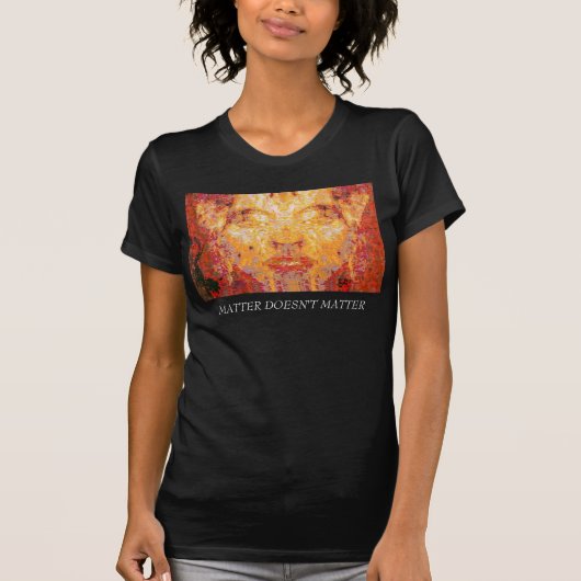MATTER MAAKT GEEN Fractal Masker in Red Yellow T-shirt (Voorkant)