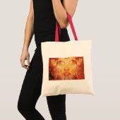MATTER MAAKT GEEN Fractal Masker in Red Yellow Tote Bag (Voorkant (product))