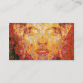 MATTER MAAKT GEEN Fractal Masker in Red Yellow Visitekaartje (Achterkant)