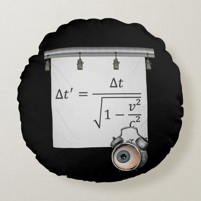 Matter of Time Rond Kussen (Voorkant)