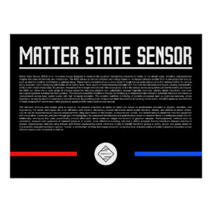 Matter State Sensor Glanzende Poster
