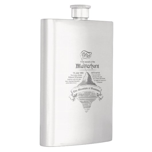 Matterhorn 150e Jaar Jubileum GRIJS Heupfles (Rechts)