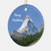 Matterhorn 2 Kerstmis Keramisch Ornament (Links)