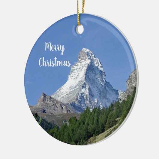 Matterhorn 2 Kerstmis Keramisch Ornament (Links)