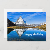 Matterhorn 4 Verjaardag Briefkaart (Voorkant / Achterkant)