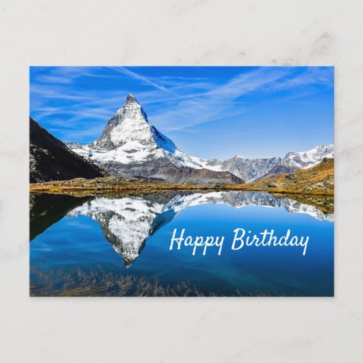 Matterhorn 4 Verjaardag Briefkaart (Voorkant)