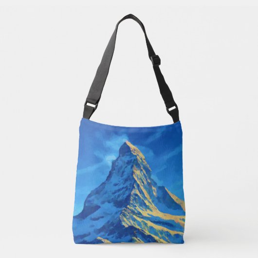 Matterhorn Alpen Berg Crossbody Tas (Voorkant)