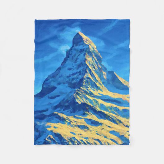 Matterhorn Alpen Fleece Deken (Voorkant)