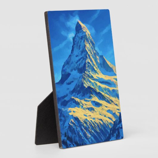 Matterhorn Alpen Fotoplaat (Zijkant)