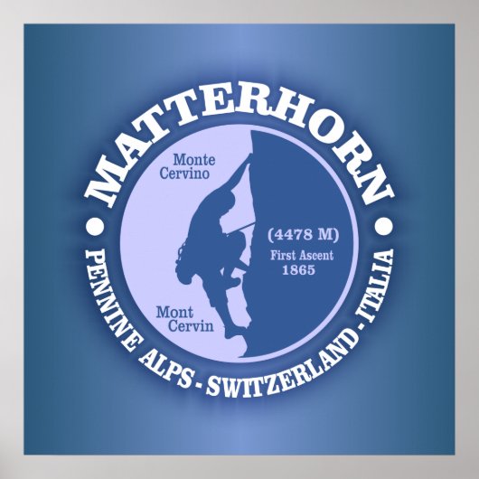 Matterhorn (Alpen) Poster (Voorkant)