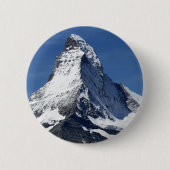 Matterhorn, Alpen Ronde Button 5,7 Cm (Voorkant)