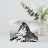 Matterhorn, Alpen zwart-wit Briefkaart (Staand voorkant)