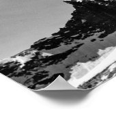 Matterhorn, Alps black and white Poster (Hoek)