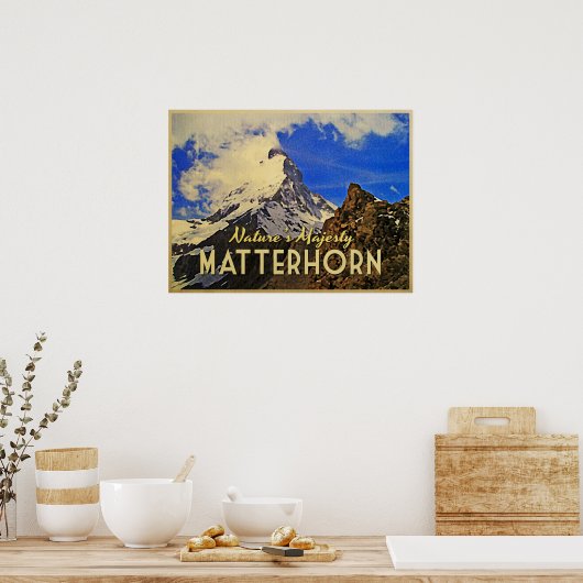 Matterhorn Alps  Poster (Keuken)