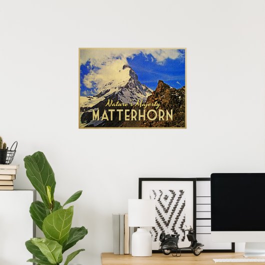 Matterhorn Alps  Poster (Thuiskantoor)