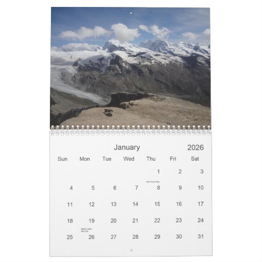 "Matterhorn and Friends" Swiss Alps 2015 Kalender (Jan 2026)