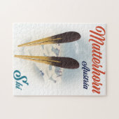 Matterhorn Austria ski poster. Legpuzzel (Horizontaal)