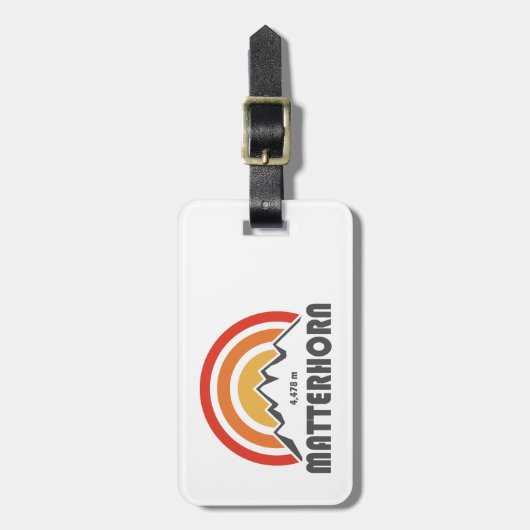 Matterhorn Bagagelabel (Voorkant verticaal)