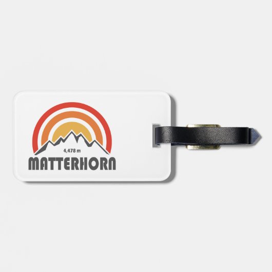 Matterhorn Bagagelabel (Achterkant horizontaal)