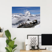 Matterhorn berg- en Gornergrat-station Poster (Thuiskantoor)