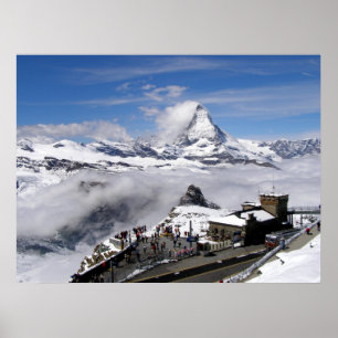 Matterhorn berg- en Gornergrat-station Poster