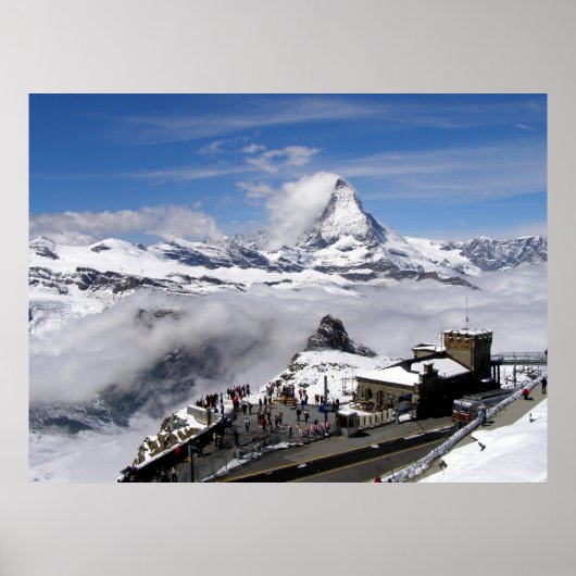 Matterhorn berg- en Gornergrat-station Poster (Voorkant)