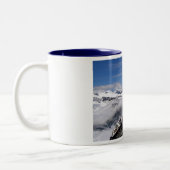 Matterhorn berg- en Gornergrat-station Tweekleurige Koffiemok (Links)