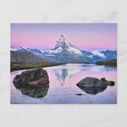 Matterhorn berg in Zermatt, Zwitserland Briefkaart (Voorkant)