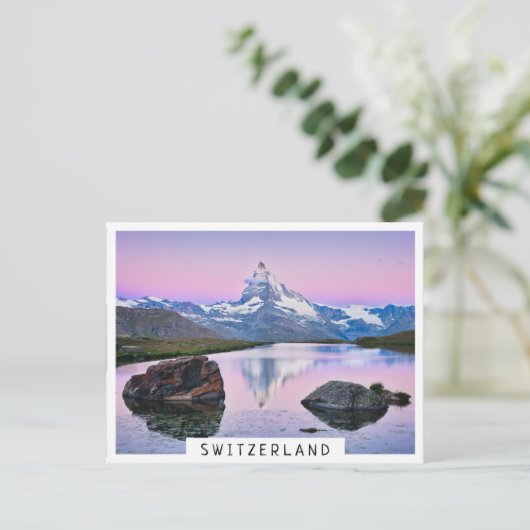 Matterhorn berg in Zermatt, Zwitserland Briefkaart (Staand voorkant)