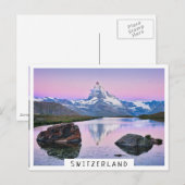 Matterhorn berg in Zermatt, Zwitserland Briefkaart (Voorkant / Achterkant)