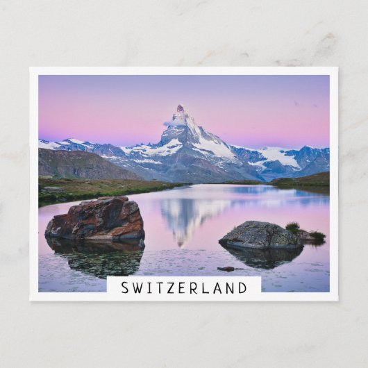 Matterhorn berg in Zermatt, Zwitserland Briefkaart (Voorkant)