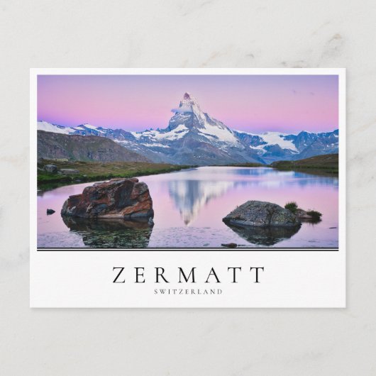 Matterhorn berg in Zermatt, Zwitserland Briefkaart (Voorkant)