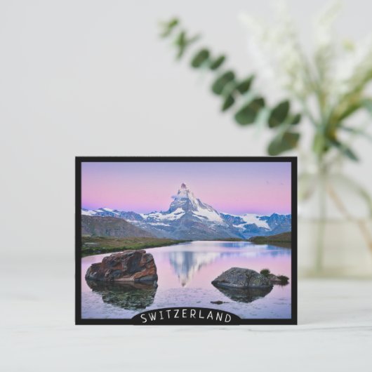 Matterhorn berg in Zermatt, Zwitserland Briefkaart (Staand voorkant)