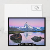 Matterhorn berg in Zermatt, Zwitserland Briefkaart (Voorkant / Achterkant)