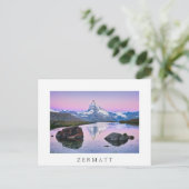 Matterhorn berg in Zermatt, Zwitserland Briefkaart (Staand voorkant)